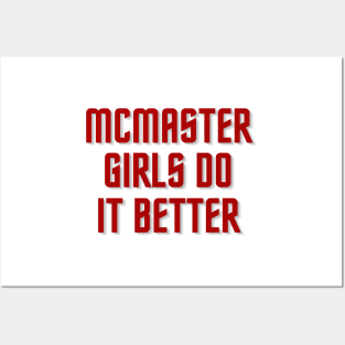 McMaster Girls Posters and Art